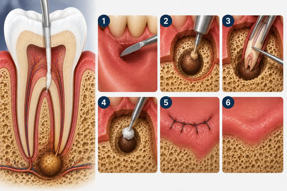 Apicoectomy treatment at Sriram Dental Kare
