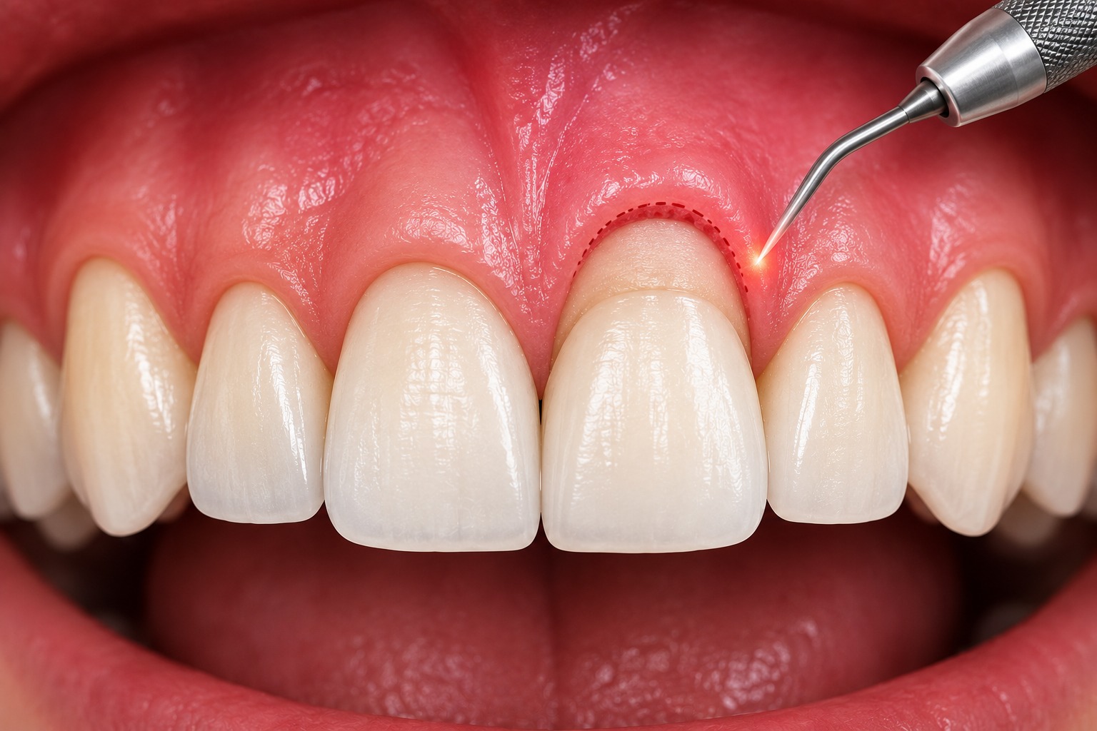 Dental crown lengthening procedure