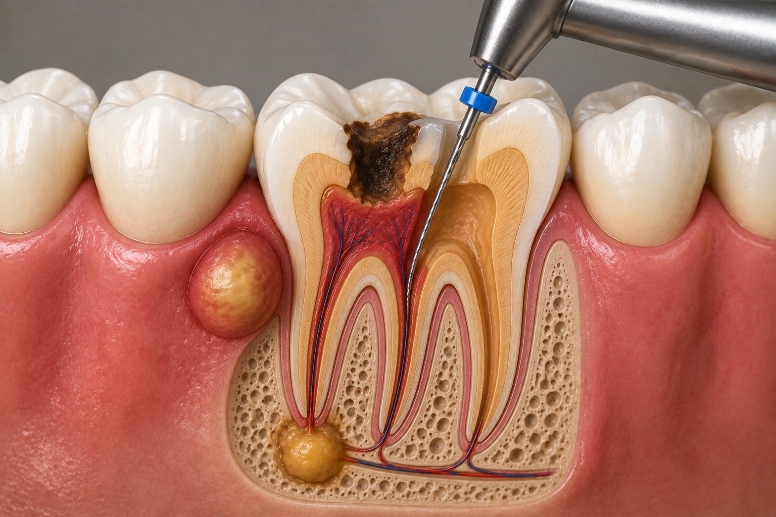 Dental abscess treatment at Sriram Dental Kare