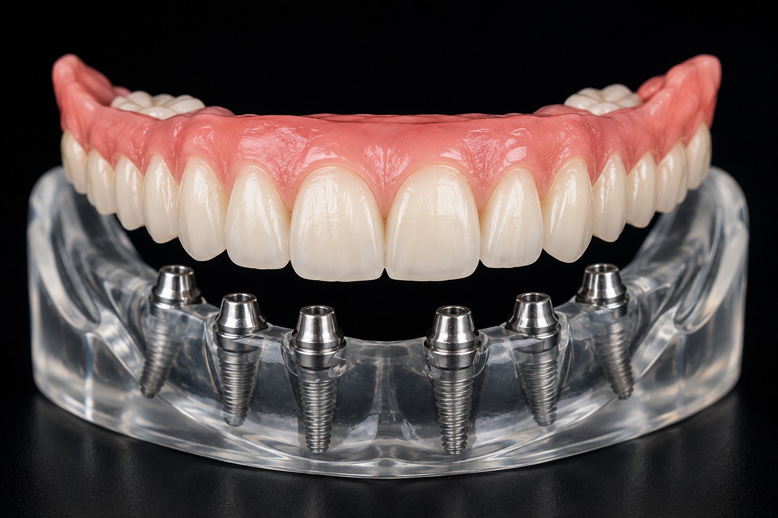 Full mouth dental implants for complete tooth replacement