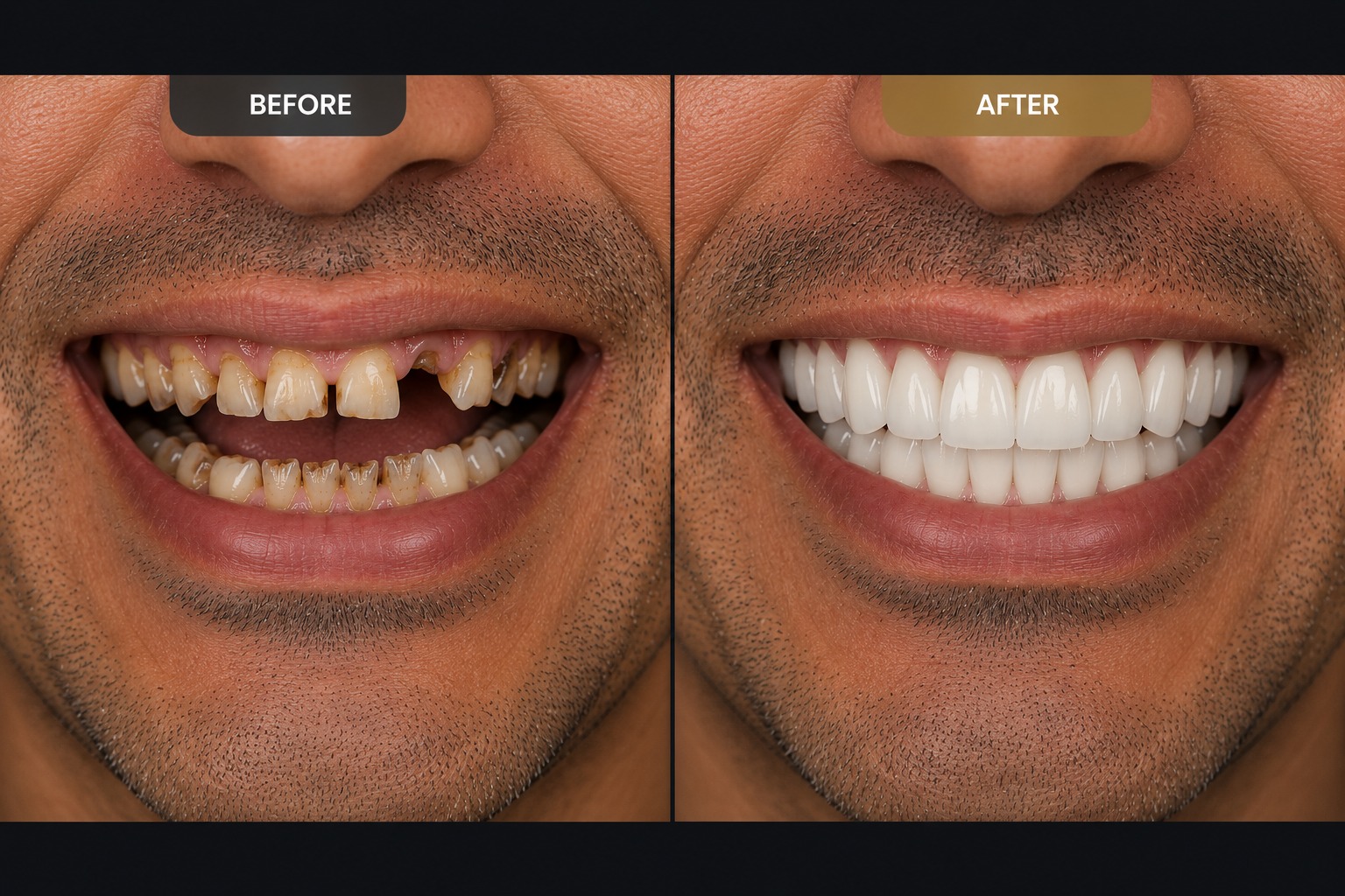 Full mouth rehabilitation and comprehensive dental restoration