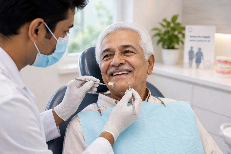 Preventive geriatric dental care for senior patients